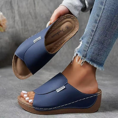 💥Rea 49% rabatt🔥Casual Wedge Slide-sandaler för kvinnor