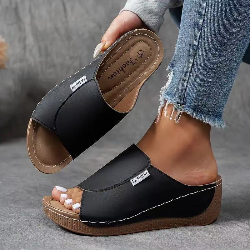 💥Rea 49% rabatt🔥Casual Wedge Slide-sandaler för kvinnor