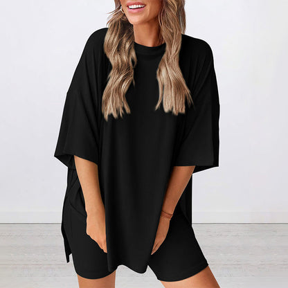 💞SISTA DAGENS ERBJUDANDE - 50% RABATT🌸 Sommarset med två delar, löst och casual, för kvinnor💃