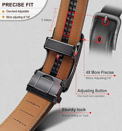 ✨️Best for Father🎁 Spärrbälte i läder med justerbart spänne💼