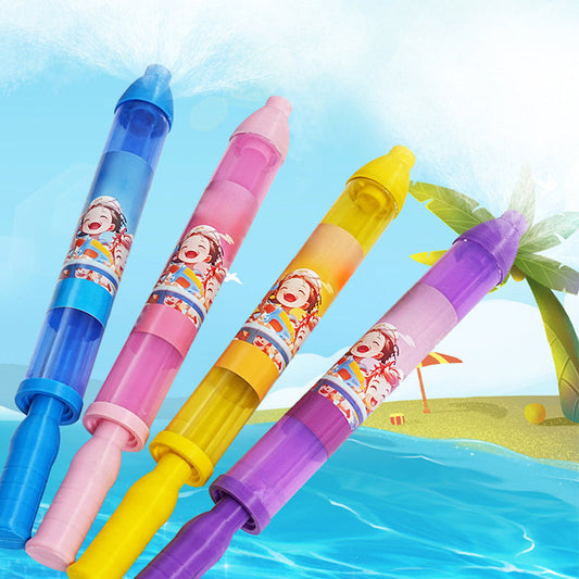 🌟Het försäljning för barnens dag🌊Pusher typ roliga fyrverkerier vattenstråle spray leksak