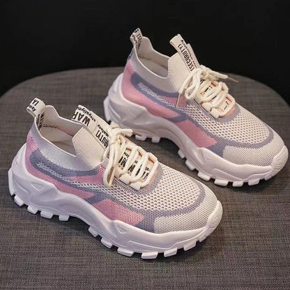 Andningsaktiva fritidssneakers för kvinnor
