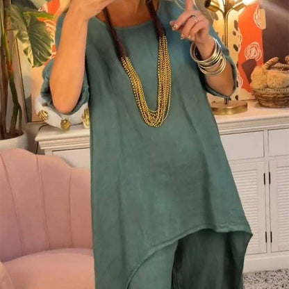 Women's Irregular Top & Pants 2-delat set