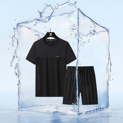 🔥Sommardräkt för herrar med kortärmad skjorta och shorts