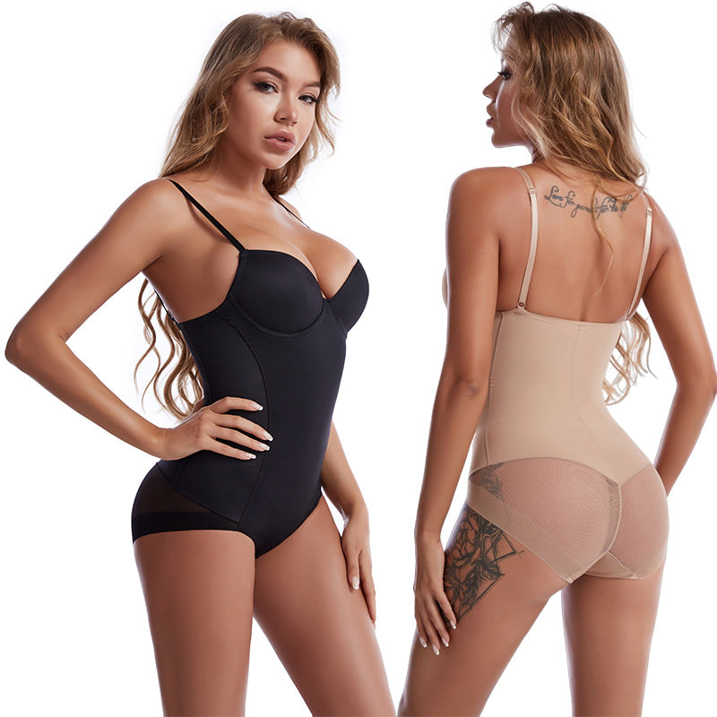 🔥SISTA DAGEN REA 50 % RABATT🔥Shapewear-bodysuit med behå | Rynkad, smalande, justerbar midja✨