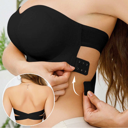 💜KÖP 1 FÅ 1 GRATIS💜Strap-free trådlös dam-BH med sidoknäppning