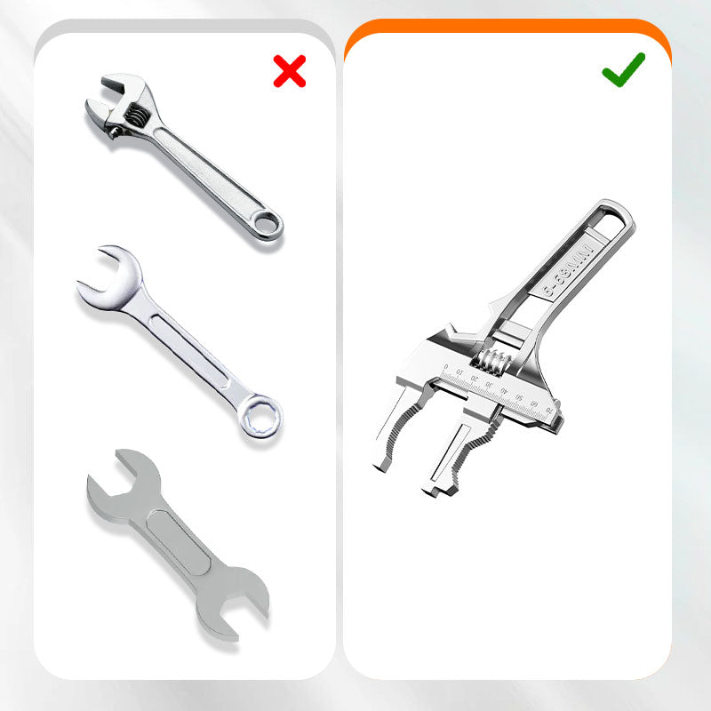 ⚡Vändbar Skiftnyckel med 6-68 mm Käftöppning