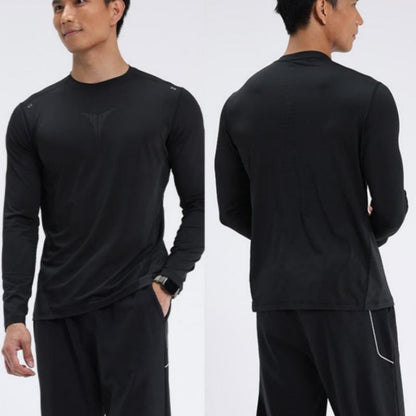 Casual långärmad snabbtorkande sport-T-shirt för män