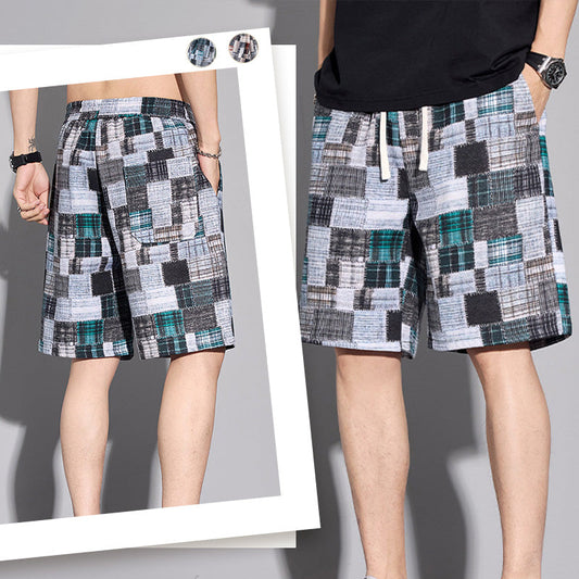 Casual Color-Block Shorts för män