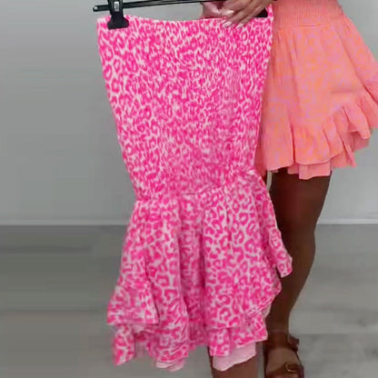 💗Sommar specialer💗Casual axelbandslös tryckt romper