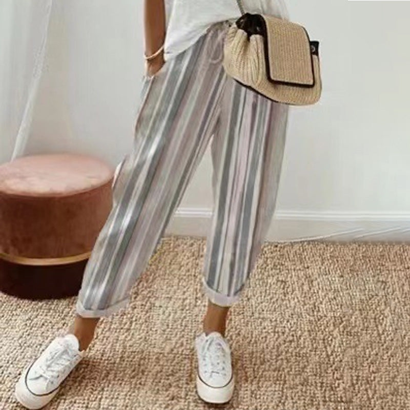 🔥 50 % RABATT 👖 Tryckta fritidsbyxor för damer – bekväma, snygga och perfekta för vardagsbruk ✨