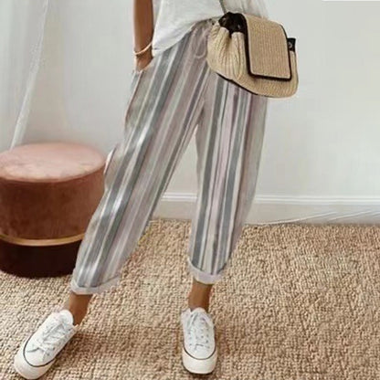 🔥 50 % RABATT 👖 Tryckta fritidsbyxor för damer – bekväma, snygga och perfekta för vardagsbruk ✨