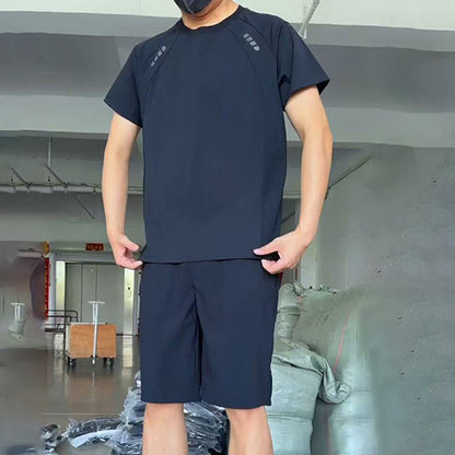 🔥Män Lätt Casual T-Shirt Shorts 2-delad uppsättning