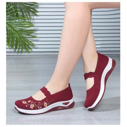 🔥Sista dagens kampanj 50% rabatt - Fotvalvsstöd vandringsskor för kvinnor med andningsfunktion och slip-on