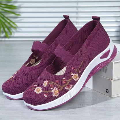 🔥Sista dagens kampanj 50% rabatt - Fotvalvsstöd vandringsskor för kvinnor med andningsfunktion och slip-on