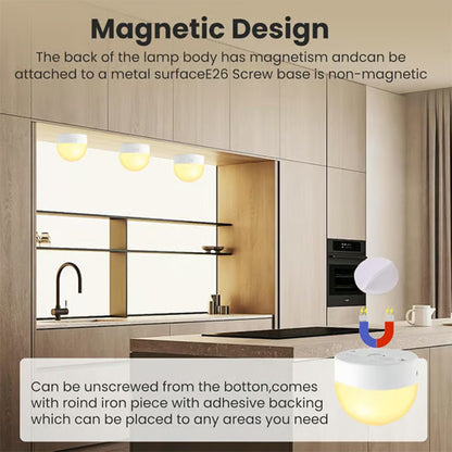 ⌛Reducerad med 65% 🔥 Uppladdningsbara glödlampor med fjärrkontroll