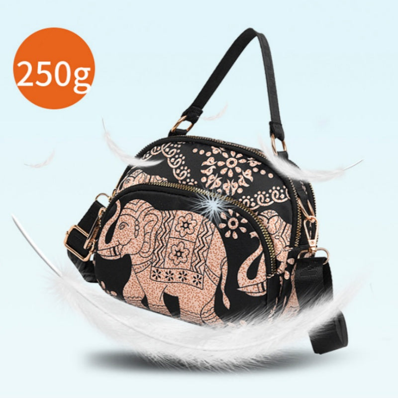 Crossbody-väska med modernt tryck för kvinnor