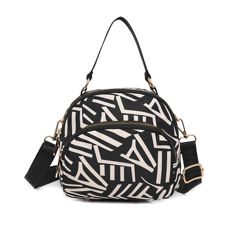 Crossbody-väska med modernt tryck för kvinnor