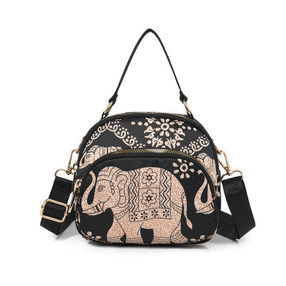 Crossbody-väska med modernt tryck för kvinnor