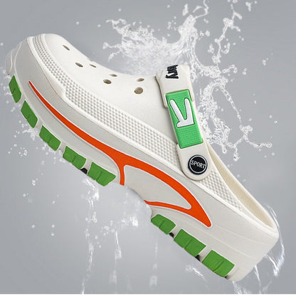 Andningsaktiva slip-on-sandaler för män