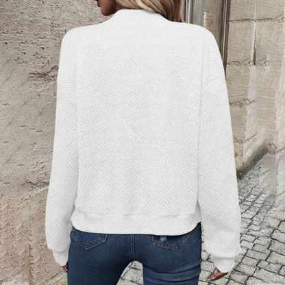 Casual Fashionabel Cardigan med dragkedja för kvinnor