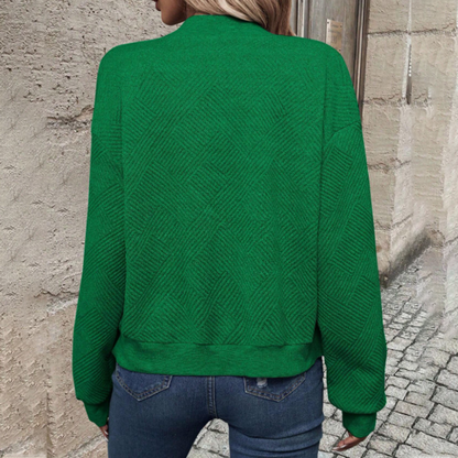 Casual Fashionabel Cardigan med dragkedja för kvinnor