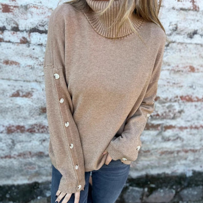 Casual Turtleneck-tröja för kvinnor