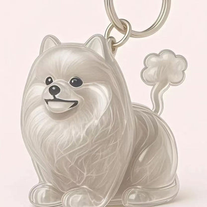🐶Dog Hair Collector Nyckelring Charm Minnesmärke Förvaringslåda