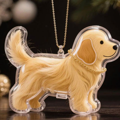 🐶Dog Hair Collector Nyckelring Charm Minnesmärke Förvaringslåda
