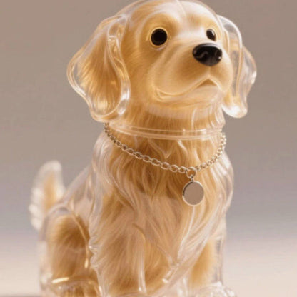 🐶Dog Hair Collector Nyckelring Charm Minnesmärke Förvaringslåda