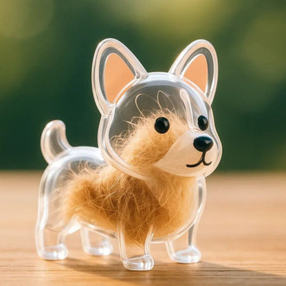 🐶Dog Hair Collector Nyckelring Charm Minnesmärke Förvaringslåda