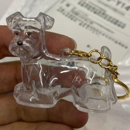 🐶Dog Hair Collector Nyckelring Charm Minnesmärke Förvaringslåda
