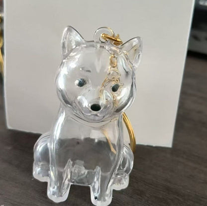 🐶Dog Hair Collector Nyckelring Charm Minnesmärke Förvaringslåda