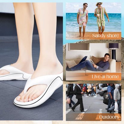 Unisex enfärgade ortopediska bekväma och ventilerande strandsandaler Fotvårdsslippers