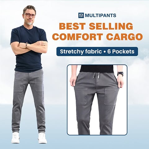 MultiPants - slitstarka cargobyxor med hög stretch och flera fickor