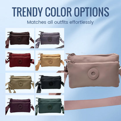 Modig zip-crossbody-väska