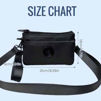 Modig zip-crossbody-väska