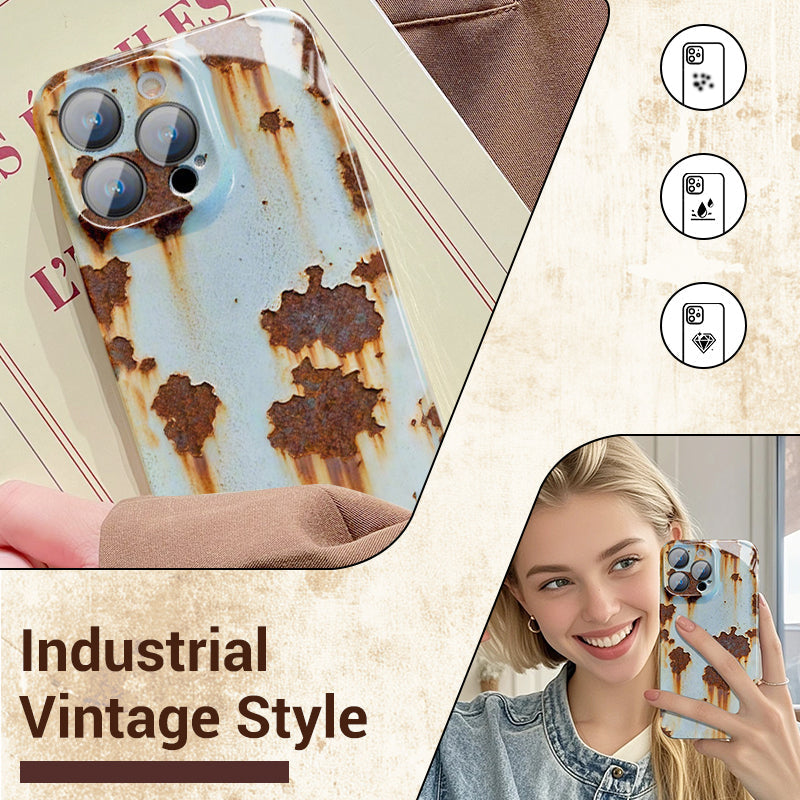 🔥2025 NY ARRIVAL 🔩Vintage Rost Hårt fodral för iPhone