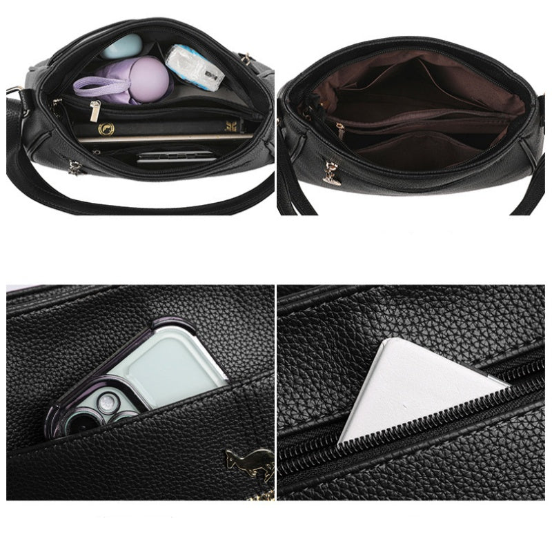Crossbody-väska i mjukt PU-läder