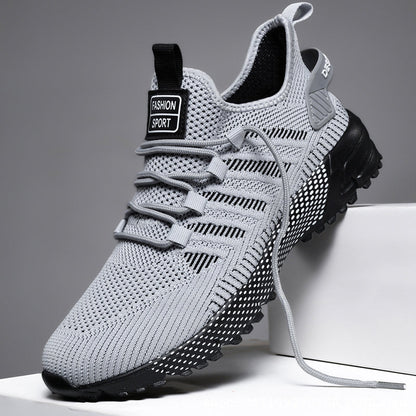 Andningsbara sneakers i mesh för herr