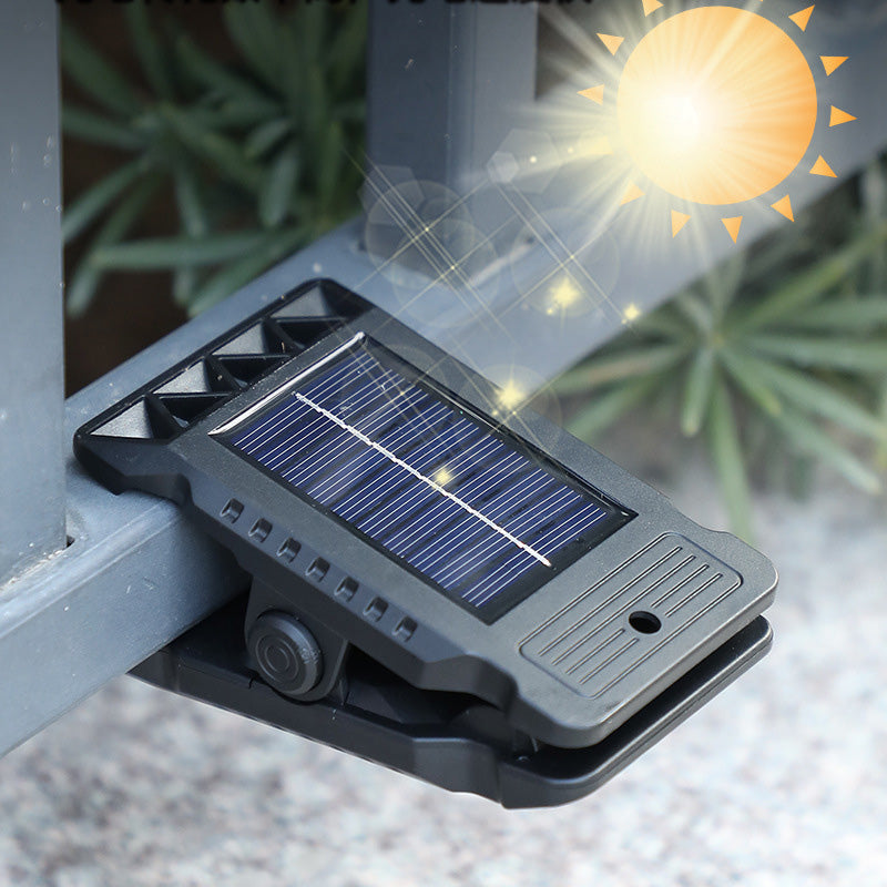 🌿Solcellslampa med klämma för utomhusbruk och rörelsesensor🏡✨