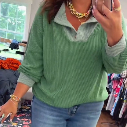 💜 SISTA DAGENS ERBJUDANDE – 50 % RABATT 💜Casual långärmad tröja för damer