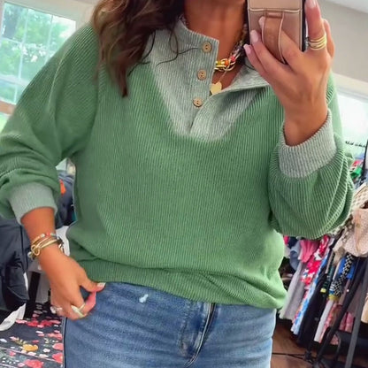 💜 SISTA DAGENS ERBJUDANDE – 50 % RABATT 💜Casual långärmad tröja för damer