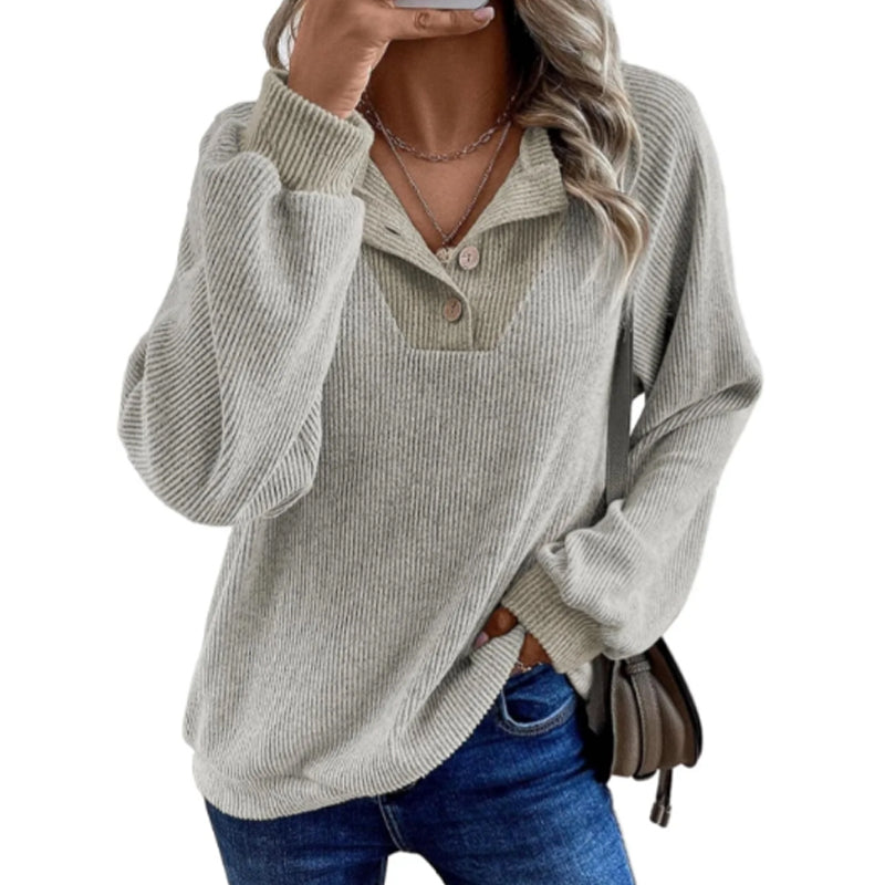 💜 SISTA DAGENS ERBJUDANDE – 50 % RABATT 💜Casual långärmad tröja för damer