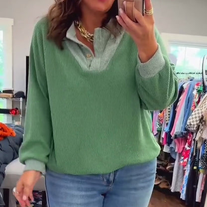 💜 SISTA DAGENS ERBJUDANDE – 50 % RABATT 💜Casual långärmad tröja för damer