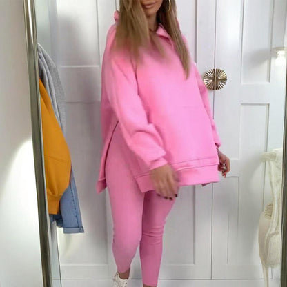 🔥Rea - 50% rabatt🔥Dammode i två delar: Huvtröja och byxor