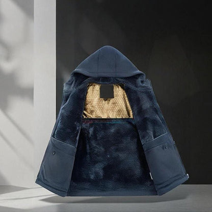 🔥SISTA DAGENS ERBJUDANDE – 50 % RABATT🔥2026 Uppgraderad unisex-jacka med huva, grafenuppvärmd och isolerad (med innerfickor)