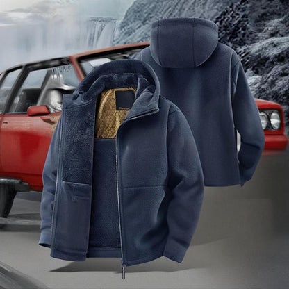 🔥SISTA DAGENS ERBJUDANDE – 50 % RABATT🔥2026 Uppgraderad unisex-jacka med huva, grafenuppvärmd och isolerad (med innerfickor)