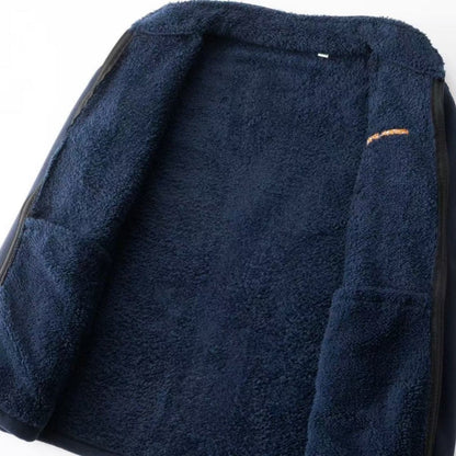 Varma vinterjackor med dragkedja och fickor för män