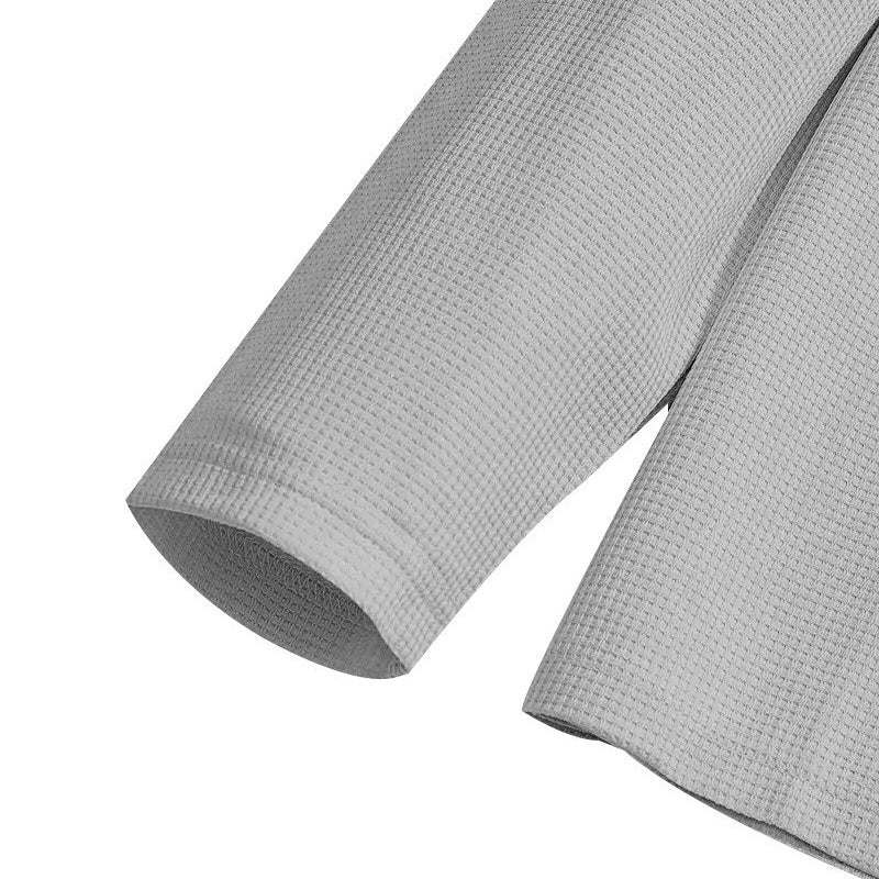 Herrset i Vaffelstickning – Collegetröja & Raka Byxor